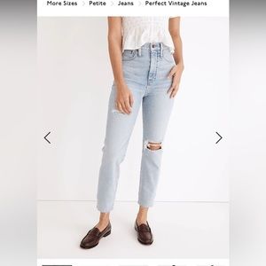 Madewell Petite Momjeans in Ellendale Wash P27